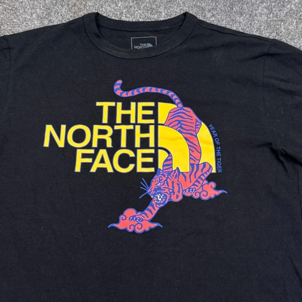 The North Face T Shirt Mens Size‎ Small Black Tiger Logo LTD Edition Graphic Tee